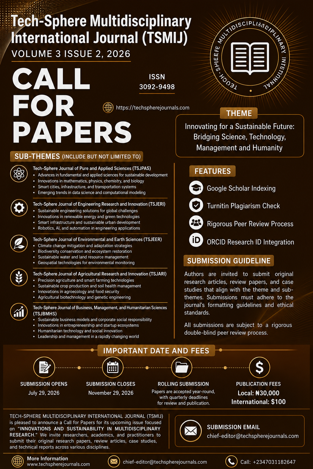 Call For Paper (Vol 3, Issue 2) Image